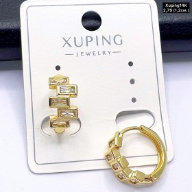 Сережки Xuping14К 10790 (1,2см.)